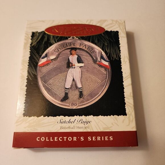 Hallmark Keepsake Ornament Baseball Heroes 1996 Robert LeRoy "Satchel" Paige - Picture 1 of 4